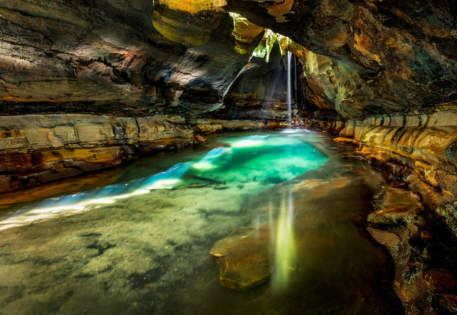 A hidden oasis in the Blue Mountains of Australia. Image by Max Pemberton, Digital Adventures.